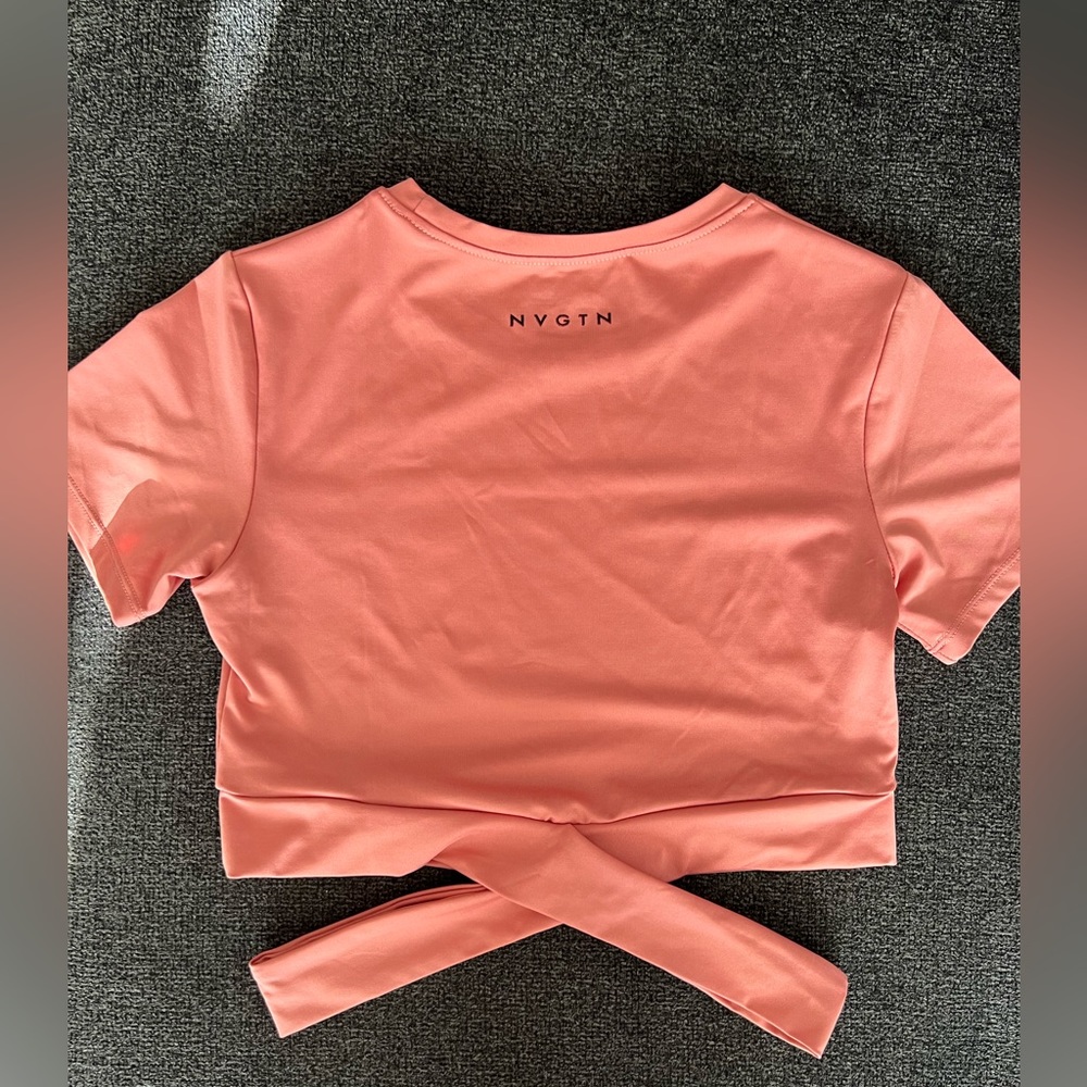 NVGTN Crossbody Tee in Dusty Rose
